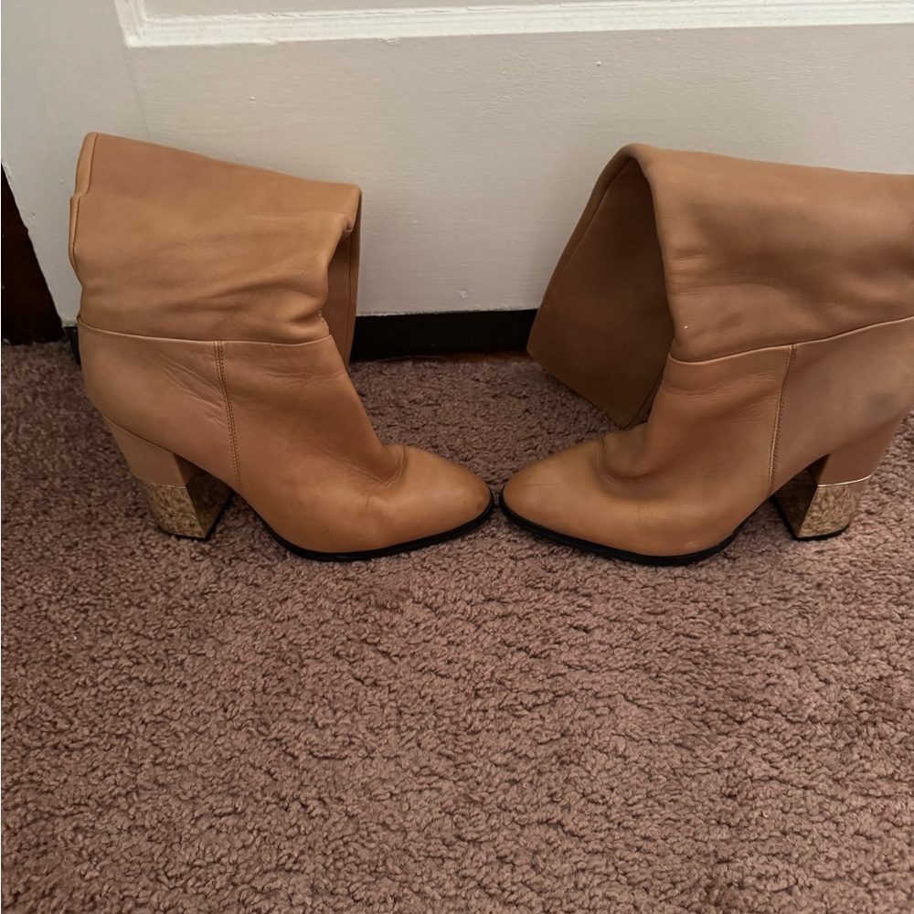 Aldo, Women's  Leather Ankle Boots in Tan